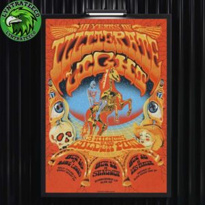 10 Years Of Illiterate Light 3 Nights At The Golden Pony In Harrisonburg VA On October 16 To 18 2025 Home Decor Poster Canvas