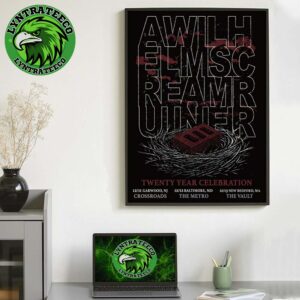 A Wilhelm Scream Ruiner For 20 Year Anniversary Tour On December 11 To 13 2025 Home Decor Poster Canvas
