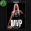 Aja Wilson Is A Four Time WNBA MVP Award Winner 2025 Home Decor Poster Canvas