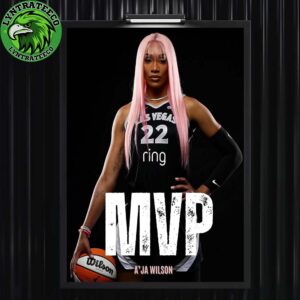 Aja Wilson Is A Four Time WNBA MVP Award Winner 2025 Home Decor Poster Canvas