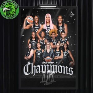 Aja Wilson Of Las Vegas Aces Are The 2025 WNBA Champions Home Decor Poster Canvas