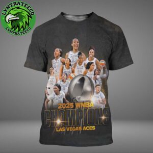 Aja Wilson Of Las Vegas Aces For Champions WNBA 2025 All Over Print Shirt