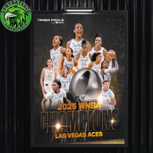 Aja Wilson Of Las Vegas Aces For Champions WNBA 2025 Home Decor Poster Canvas