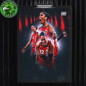 Aja Wilson Of Las Vegas Aces For the 2025 WNBA Championship Home Decor Poster Canvas