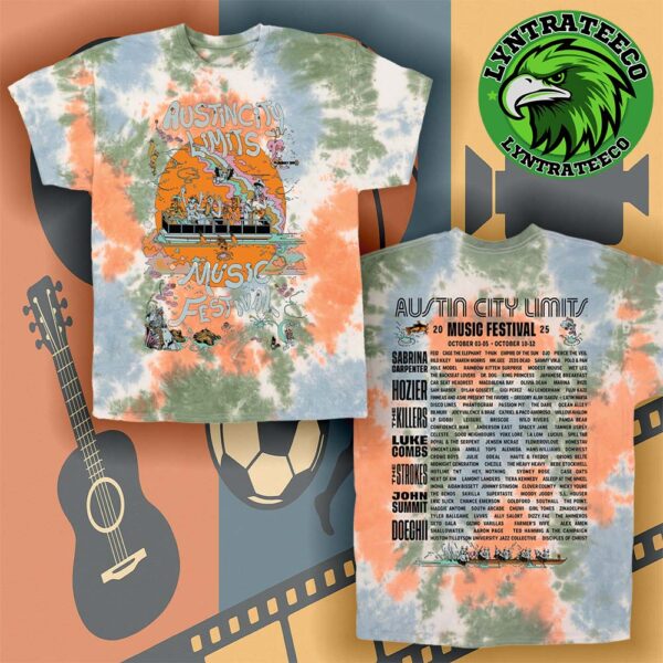 Austin City Limits Live Concert For Music Festival On Octorber 03 To 05 And 10 To 12 2025 All Over Print Shirt
