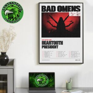 Bad Omens With Support From Beartooth President For North America Tour Sechdule On February And March 2026 Home Decor Poster Canvas