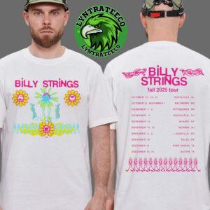 Billy Strings Live Concert By Seeing Flower For Fall Tour Sechdule On October To December 2025 Unisex T-Shirt