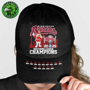 Birmingham Barons 2025 Sothern League Champions Babe Ruff Mascot Classic Cap Hat Snapback