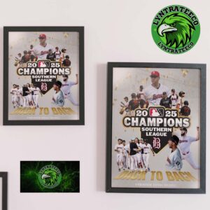 Birmingham Barons 2025 Sothern League Champions Home Decor Poster Canvas