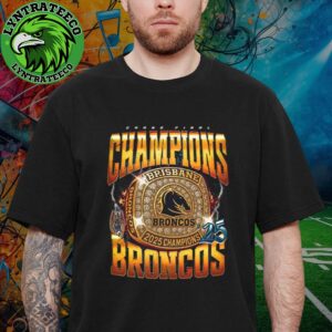 Brisbane Broncos For Champions Ring On Octorber 2025 Unisex T-Shirt
