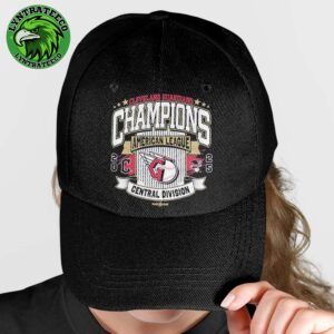 Celebrate Cleveland Guardians Baseball 2025 MLB American League Central Division Champions Franklin Classic Cap Hat Snapback