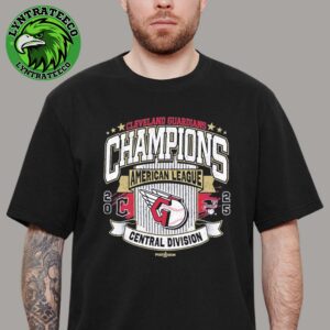 Celebrate Cleveland Guardians Baseball 2025 MLB American League Central Division Champions Franklin T-Shirt