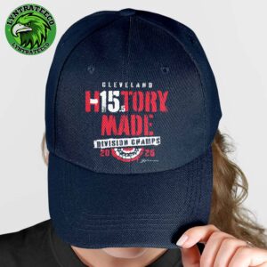 Cleveland Guardians MLB AL Central Division Champions 2025 History Made Classic Cap Hat Snapback