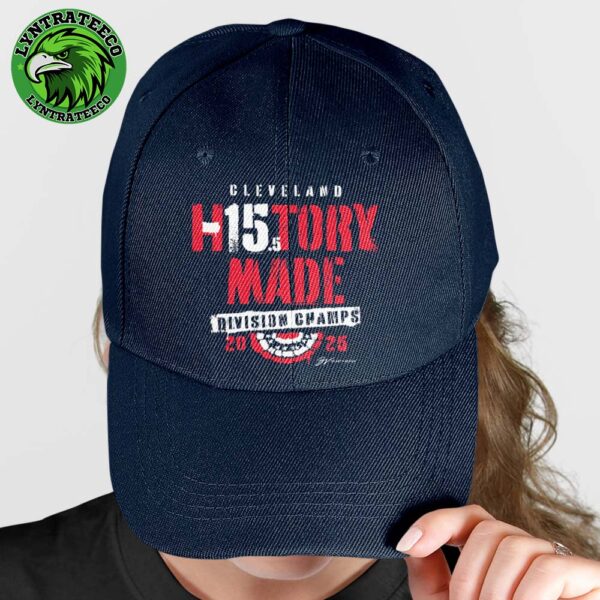 Cleveland Guardians MLB AL Central Division Champions 2025 History Made Classic Cap Hat Snapback