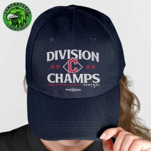Cleveland Guardians Navy 2025 MLB AL Central Division Champions Locker Room Classic Cap Hat Snapback