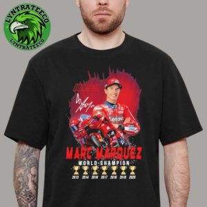 Congrats Marc Marquez Is The 2025 MotoGP World Champion Trophy List Unisex T-Shirt