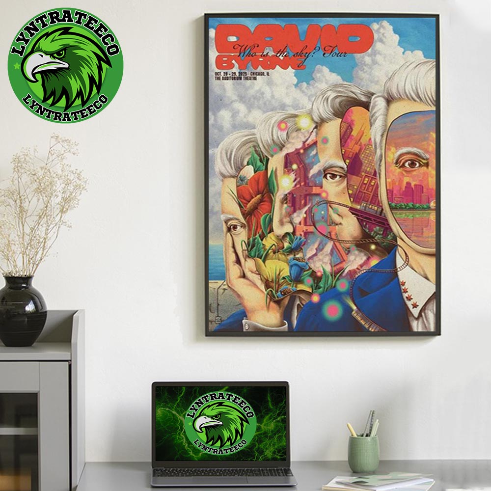 David Byrne At The Aiditorium Theatre In Chicago IL On October 28 And 29 2025 Home Decor Poster Canvas David Byrne At The Aiditorium Theatre In Chicago IL On October 28 And 29 2025 Home Decor Poster Canvas