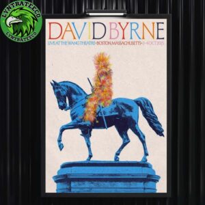 David Byrne Live At The Wang Theatre In Boston MA On Octorber 02 To 04 2025 Home Decor Poster Canvas