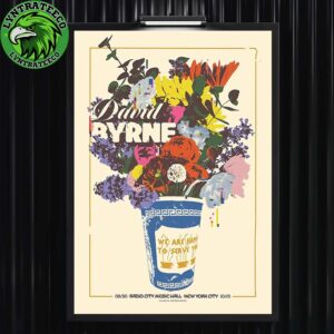 David Byrne Live Concert At Radio City Music Hall In New York City Octorber 01 2025 Home Decor Poster Canvas