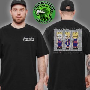 Eminem With Ghostwrite And NBA For Detroit Pistons 313 Game Face 2025 Unisex T-Shirt