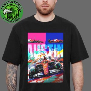 Ferrari F1 At Austin In Circuit Of The Americas TX On October 19 2025 Unisex T-Shirt