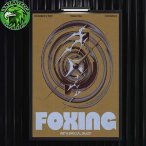 Foxing With Special Guest At Thalia Hall In Chicago IL On December 03 2025 Home Decor Poster Canvas