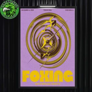 Foxing With Special Guest At Thalia Hall In Chicago IL On December 04 2025 Home Decor Poster Canvas