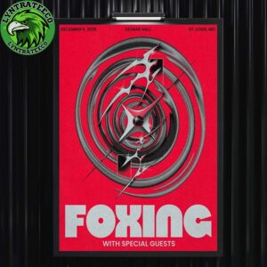 Foxing With Special Guest At Thalia Hall In Chicago IL On December 05 2025 Home Decor Poster Canvas