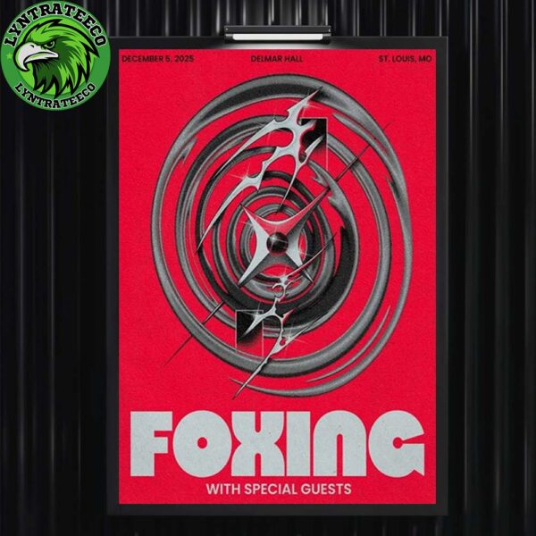 Foxing With Special Guest At Thalia Hall In Chicago IL On December 05 2025 Home Decor Poster Canvas