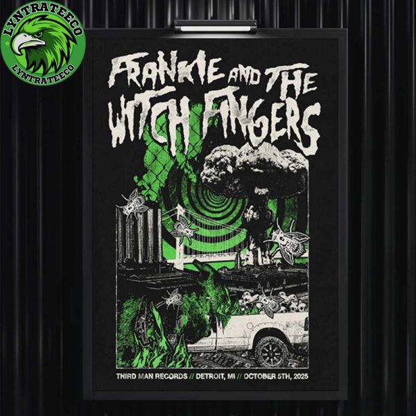 Frankie And The Witch Fingers At Third Man Records In Detroit MI On Octorber 05 2025 Home Decor Poster Canvas
