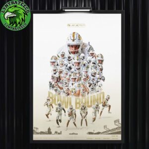 Georgia Tech Yellow Jackets For Atlantic Coast Conference Bowl Bound NCAA 2025 Home Decor Poster Canvas