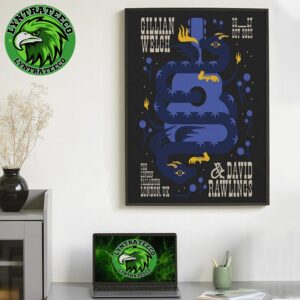 Gillian Welch With David Rawlings At The London Palladium In London UK on October 26 And 27 2025 Home Decor Poster Canvas