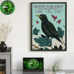 Gregory Alan Isakov For Europe And United Kingdom Tour Sechdule On October 2025 Home Decor Poster Canvas