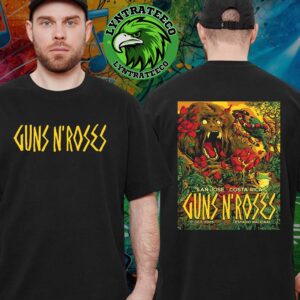 Guns N Roses Live Concert At Estadio Nacional In San Jose Costa Rica On Octorber 01 2025 Unisex T-Shirt