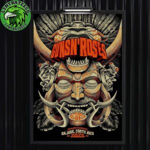 Guns N Roses At Estadio Nacional In San Jose Costa Rica On Octorber 2025 Home Decor Poster Canvas