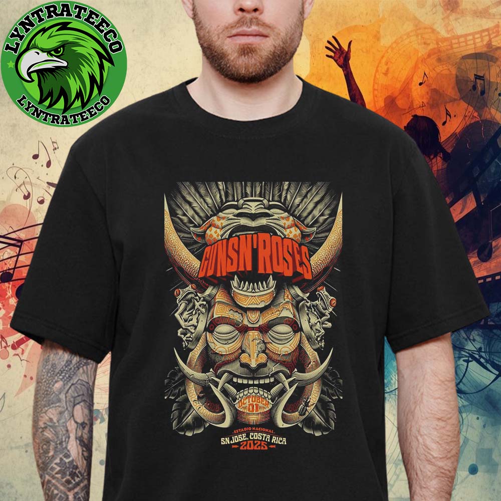 Guns N Roses At Estadio Nacional In San Jose Costa Rica On Octorber 2025 Unisex T-Shirt