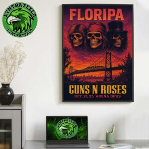 Guns N Roses Live Show Music At Arena Orus In Florianopolis Brazil On October 21 To 25 2025 Home Decor Poster Canvas