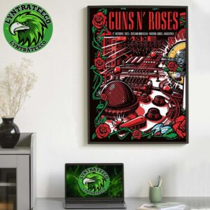Guns N Roses Live Show Music At Estadio Huracan In Buenos Aires Argentina On October 17 2025 Home Decor Poster Canvas