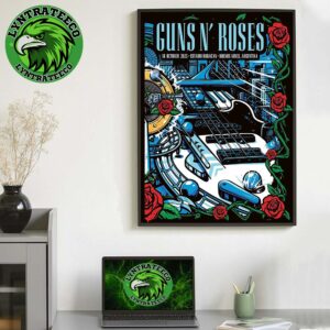 Guns N Roses Live Show Music At Estadio Huracan In Buenos Aires Argentina On October 18 2025 Home Decor Poster Canvas