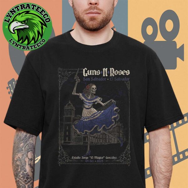 Guns N Roses Live Show Music At San Salvador In El Salvador On Octorber 04 2025 Unisex T-Shirt