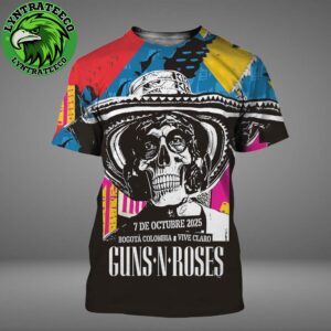 Guns N Roses Live Show Music At Vive Claro In Bogota Colombia On October 07 2025 All Over Print Shirt