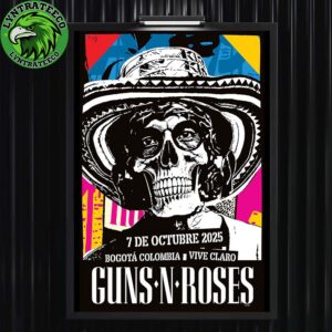 Guns N Roses Live Show Music At Vive Claro In Bogota Colombia On October 07 2025 Home Decor Poster Canvas