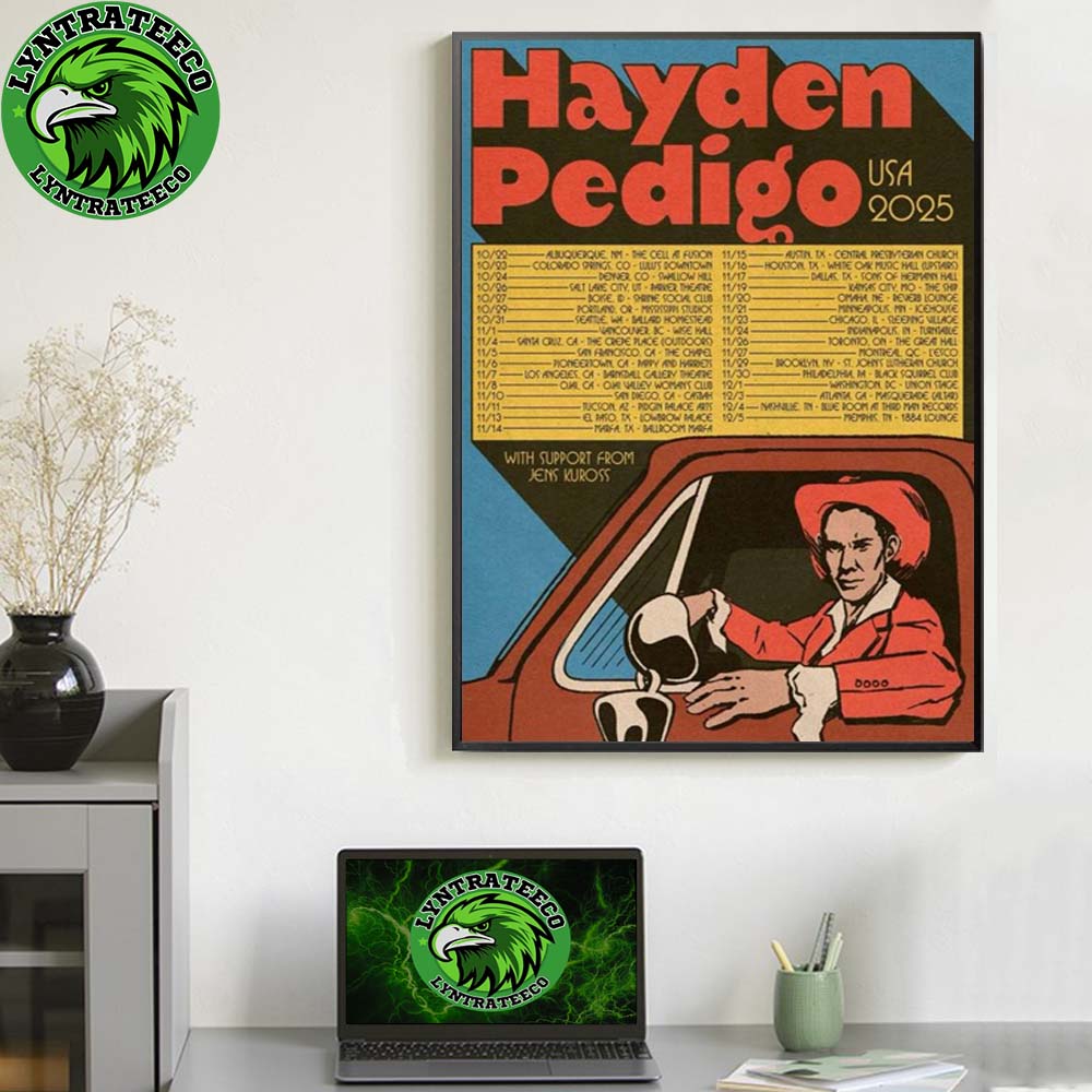 Hayden Pedigo For USA Tour Sechdule On October To December 2025 Home Decor Poster Canvas Hayden Pedigo For USA Tour Sechdule On October To December 2025 Home Decor Poster Canvas
