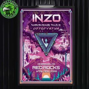 INZO Live Show Music At Red Rocks Amphitheatre In Morrison CO On April 03 2026 Home Decor Poster Canvas
