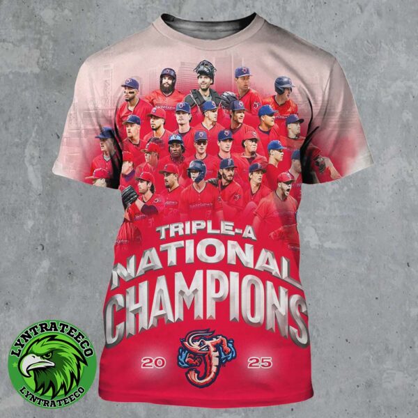 Jacksonville Jumbo Shrimp 2025 Triple A National Champions All Over Print Shirt