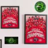 Congrats Marc Marquez Is The 2025 MotoGP World Champion More Than A Number Home Decor Poster Canvas