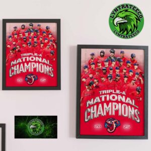 Jacksonville Jumbo Shrimp 2025 Triple A National Champions Home Decor Poster Canvas