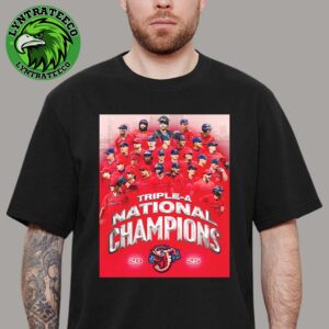 Jacksonville Jumbo Shrimp 2025 Triple A National Champions Official Poster Unisex T-Shirt