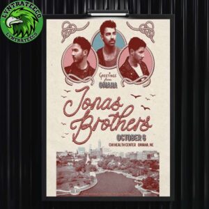 Jonas Brothers Live Show Music At Chi Health Center In Omaha NE On Octorber 06 2025 Home Decor Poster Canvas