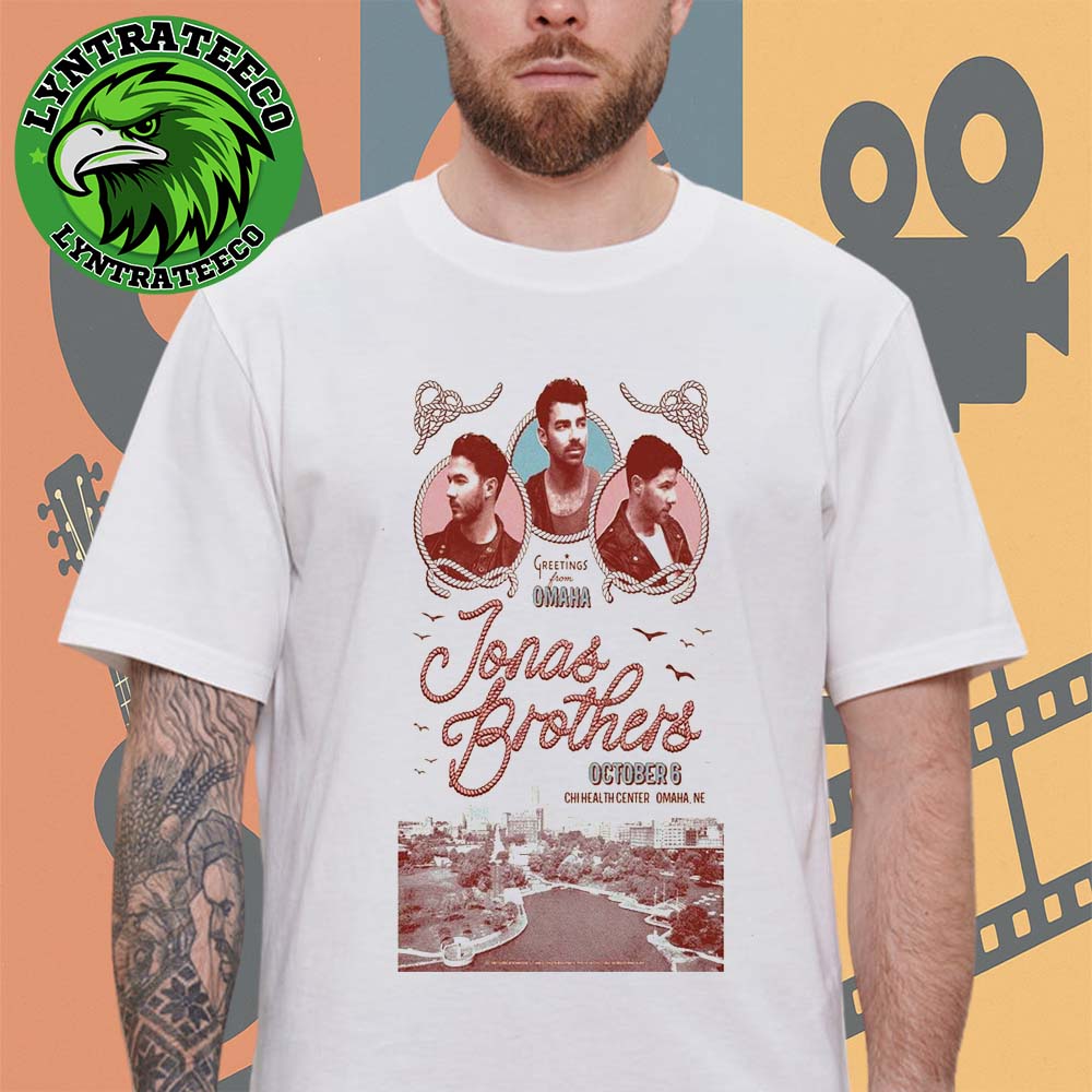 Jonas Brothers Live Show Music At Chi Health Center In Omaha NE On Octorber 06 2025 Unisex T-Shirt Jonas Brothers Live Show Music At Chi Health Center In Omaha NE On Octorber 06 2025 Unisex T-Shirt
